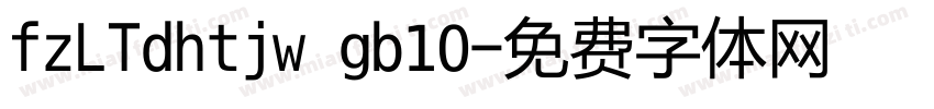 fzLTdhtjw gb10字体转换